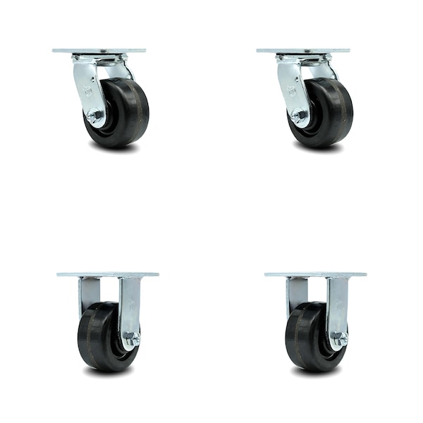 Greenlee Caster Set - MA6065 GMX Material Cart -2 Swivel 2 Rigid -SCC, 4PK